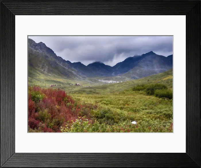 Framed Print : USA, Alaska, Hatchers Pass Lodge