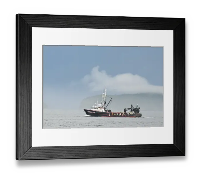Framed Print : USA, AK, Inside Passage. Commercial fishing major industry of Inside Passage
