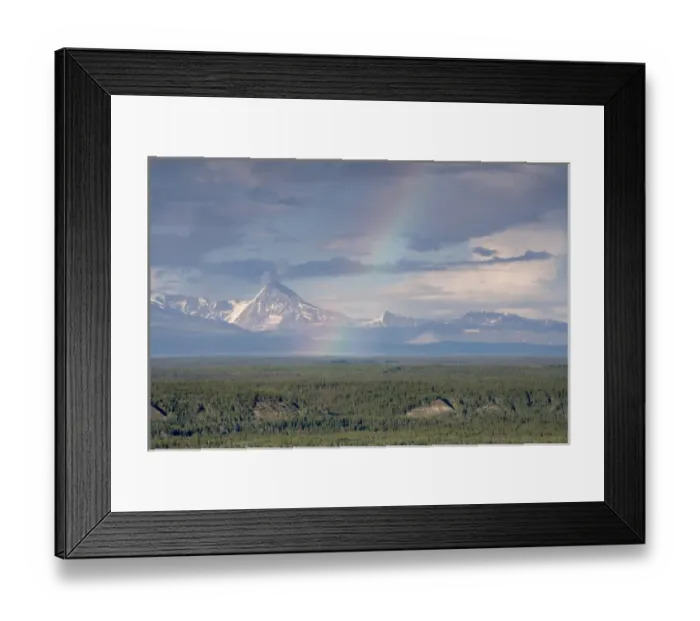 Framed Print : Rainbow over Copper River. Alaska Framed Print : Rainbow over Copper River. Alaska