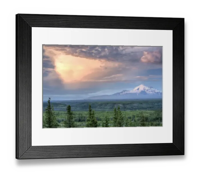 Framed Print : Midnight. Copper River. Alaska Framed Print : Midnight. Copper River. Alaska