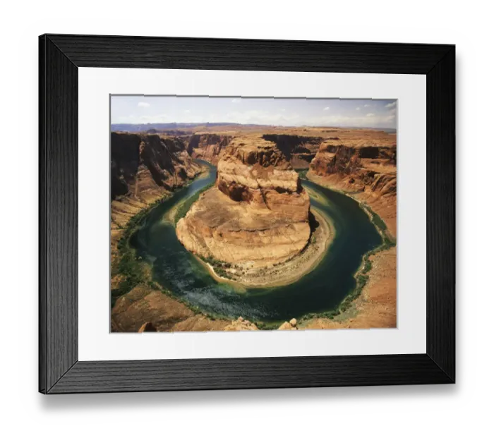 Framed Print : Usa, Arizona, Glen Canyon National Recreation Area, Colorado River Curves at Horseshoe Framed Print : Usa, Arizona, Glen Canyon National Recreation Area, Colorado River Curves at Horseshoe