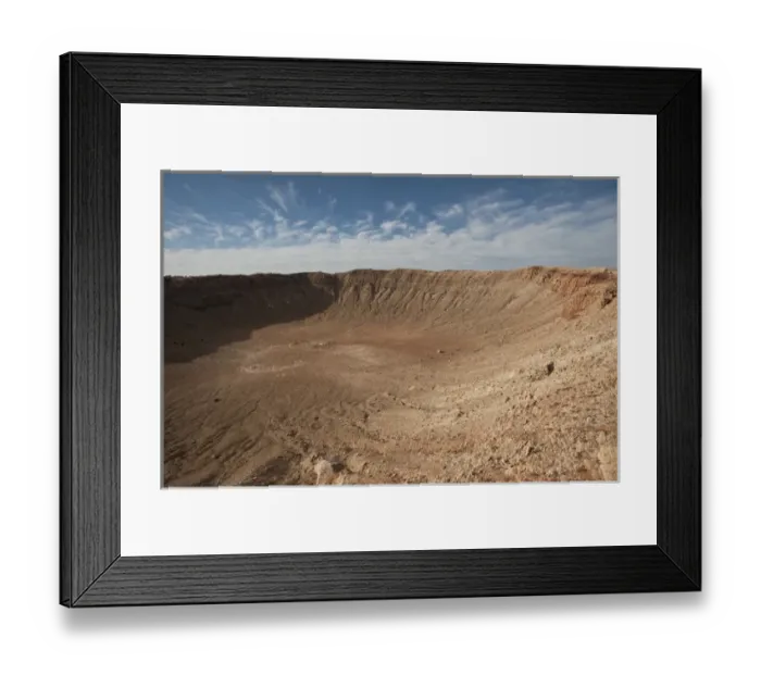 Framed Print : North America, USA, Meteor Crater near Winslow, Arizona Framed Print : North America, USA, Meteor Crater near Winslow, Arizona