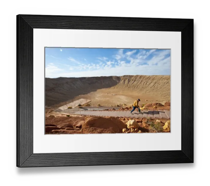 Framed Print : North America, USA, Meteor Crater near Winslow, Arizona Framed Print : North America, USA, Meteor Crater near Winslow, Arizona