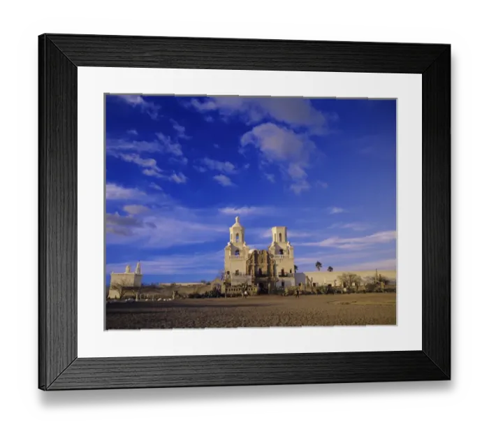 Framed Print : Mission San Xavier Del Bac, Tucson, Arizona