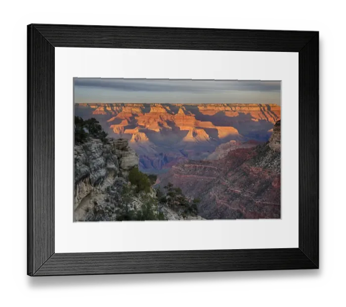 Framed Print : Arizona, Grand Canyon National Park, South Rim, Sunset Framed Print : Arizona, Grand Canyon National Park, South Rim, Sunset