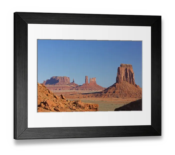 Framed Print : AZ, Monument Valley, Saddleback, Castle Butte, and East Mitten Butte; North Window Framed Print : AZ, Monument Valley, Saddleback, Castle Butte, and East Mitten Butte; North Window