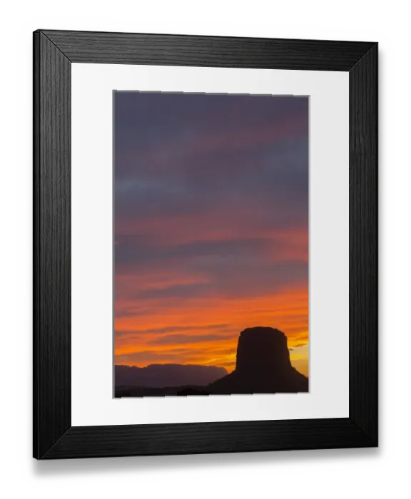 Framed Print : AZ, Monument Valley, Mitchell Butte; sunset Framed Print : AZ, Monument Valley, Mitchell Butte; sunset