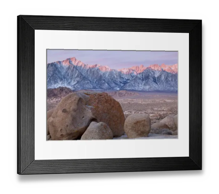 Framed Print : USA, California, Lone Pine. View of Lone Pine Peak and Mount Whitney as seen from the Alabama Hills Framed Print : USA, California, Lone Pine. View of Lone Pine Peak and Mount Whitney as seen from the Alabama Hills