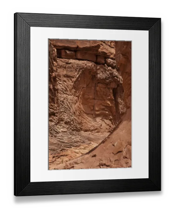 Framed Print : USA, Arizona, Grand Canyon National Park. Patterns in sandstone formations. Credit as Framed Print : USA, Arizona, Grand Canyon National Park. Patterns in sandstone formations. Credit as