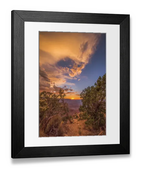 Framed Print : USA, Arizona, Grand Canyon, Grand Canyon National Park south rim