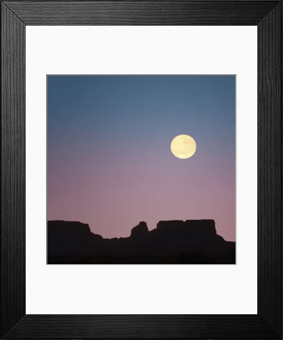 Framed Print : USA, Arizona. Moonrise over butte. Credit as: Don Paulson / Jaynes Gallery / DanitaDelimont Framed Print : USA, Arizona. Moonrise over butte. Credit as: Don Paulson / Jaynes Gallery / DanitaDelimont