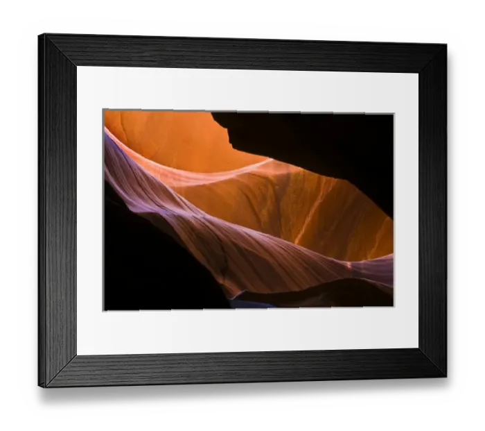 Framed Print : USA, Arizona, Upper Antelope Canyon. Sandstone formations in slot canyon. Credit as