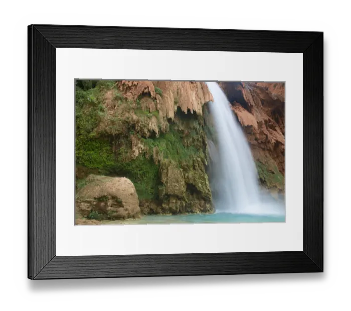 Framed Print : Havasu Falls on the Havasupai Reservation in Arizona, USA Framed Print : Havasu Falls on the Havasupai Reservation in Arizona, USA