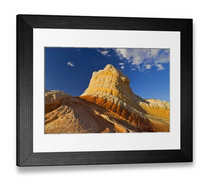 Framed Print : Sandstone formations at the White Pocket in the Vermillion Cliffs National Monument