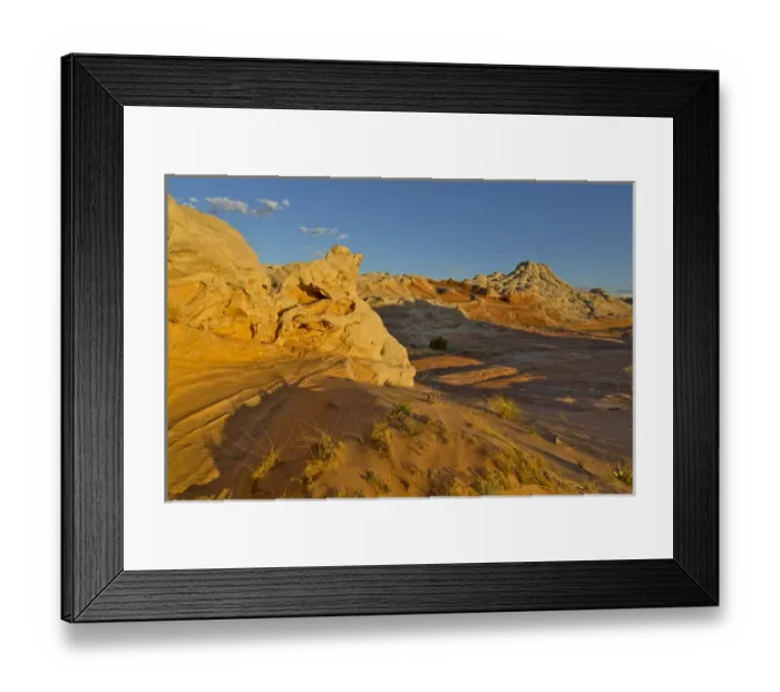 Framed Print : Sandstone formations at the White Pocket in the Vermillion Cliffs National Monument