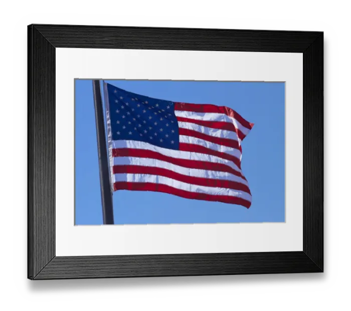 Framed Print : American flag, USA