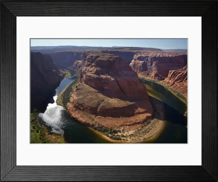 Framed Print : United States, Arizona, 1000 ft drop to Colorado River at Horseshoe Bend Framed Print : United States, Arizona, 1000 ft drop to Colorado River at Horseshoe Bend