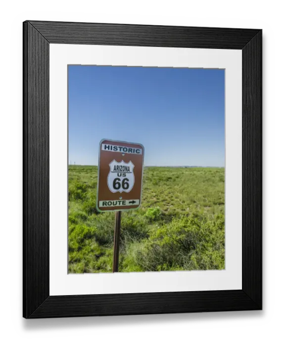 Framed Print : Historic Old Route 66 passed through Petrified Forest National Park, AZ Framed Print : Historic Old Route 66 passed through Petrified Forest National Park, AZ