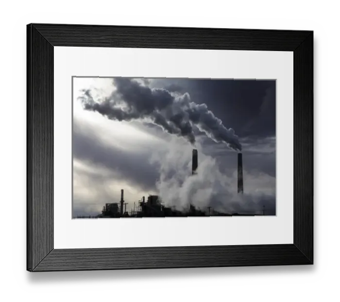 Framed Print : Holbrook, Arizona, United States. Route 66. Coal processing plant Framed Print : Holbrook, Arizona, United States. Route 66. Coal processing plant