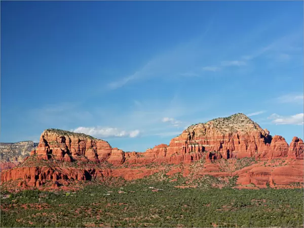 AZ, Sedona, Red Rock Country, Twin Buttes and The Nuns