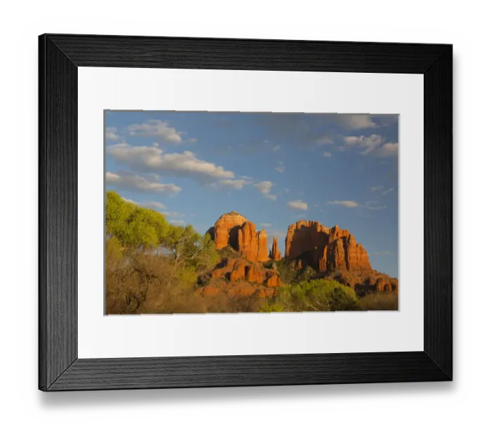 Framed Print : AZ, Arizona, Sedona, Crescent Moon Recreation Area, Red Rock Crossing; Cathedral Rock Framed Print : AZ, Arizona, Sedona, Crescent Moon Recreation Area, Red Rock Crossing; Cathedral Rock