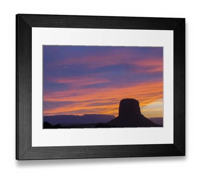 Framed Print : AZ, Monument Valley, Mitchell Butte; sunset Framed Print : AZ, Monument Valley, Mitchell Butte; sunset