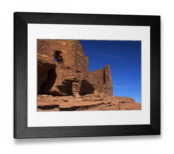 Framed Print : North America, USA, Arizona, Wupatki. Wukoki Pueblo in Wupatki National Monument