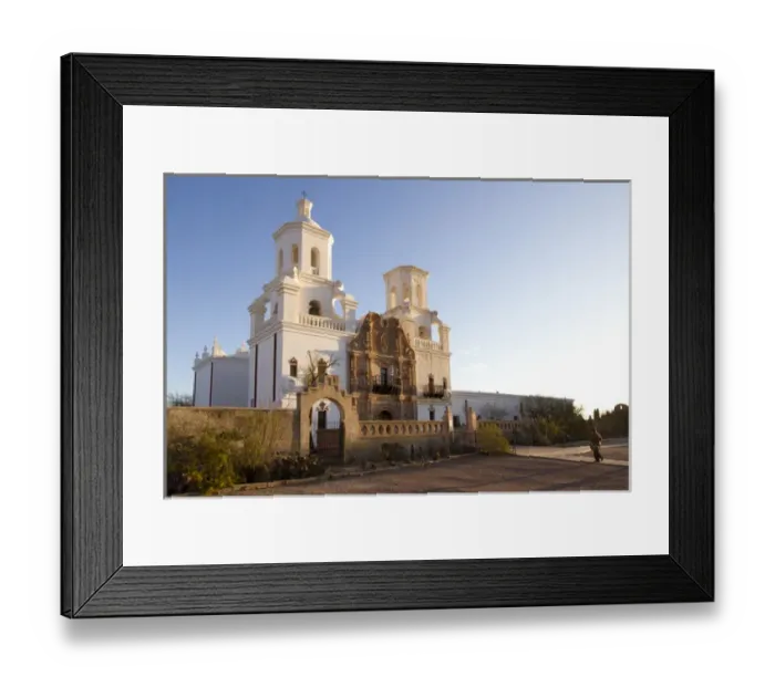 Framed Print : USA, Arizona. Mission San Xavier del Bac, a historic Spanish Catholic mission located Framed Print : USA, Arizona. Mission San Xavier del Bac, a historic Spanish Catholic mission located