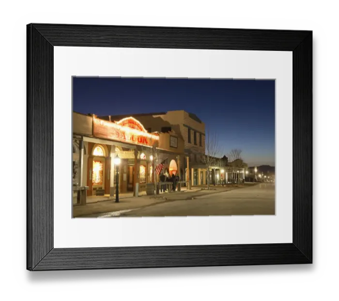 Framed Print : USA, Arizona, Tombstone. Historic downtown of Tombstone