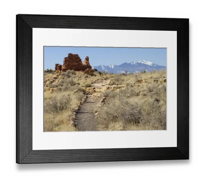 Framed Print : USA, Arizona. Native American ruins at Wupatki National Monument, located in north-central Arizona