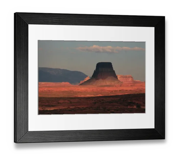 Framed Print : Tower Butte at Sunset; Glen Canyon National Recreation Area; Page; Arizona; USA
