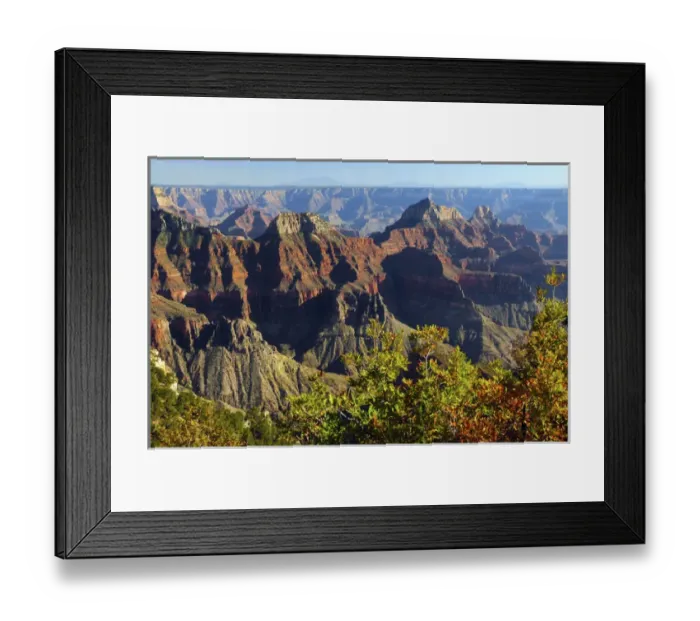 Framed Print : Sunset; Bright Angel Point; North Rim; Grand Canyon National Park; Arizona; USA