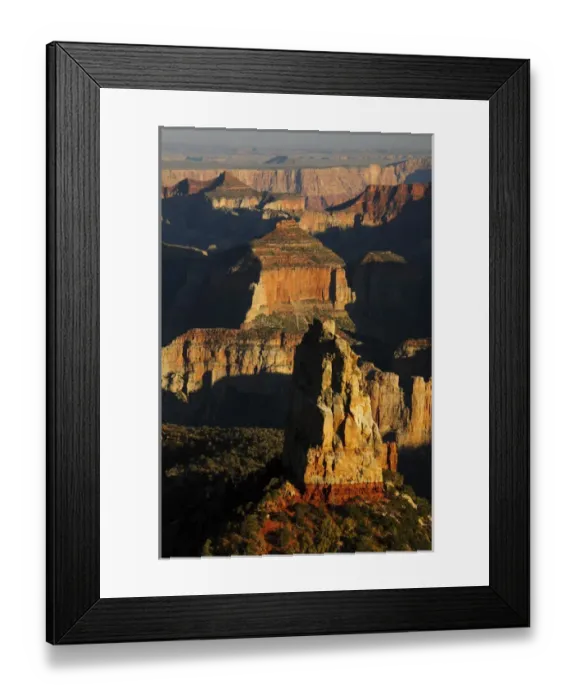 Framed Print : Mount Hayden at Sunset from Point Imperial; North Rim; Grand Canyon National Park