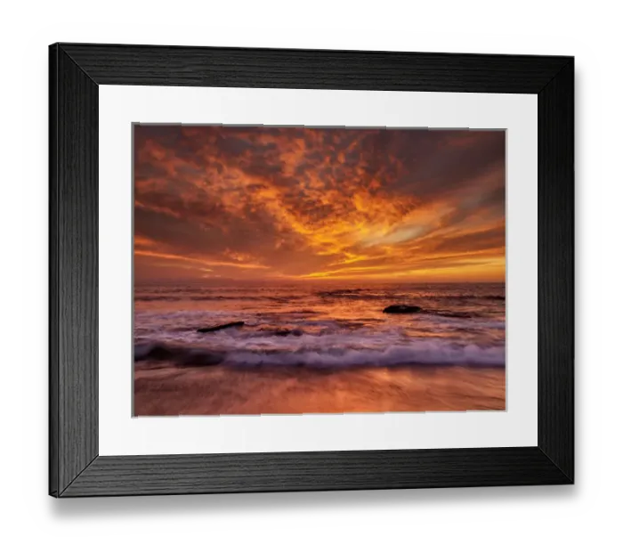 Framed Print : USA, California, La Jolla, Sunset at north end of Windansea Beach Framed Print : USA, California, La Jolla, Sunset at north end of Windansea Beach