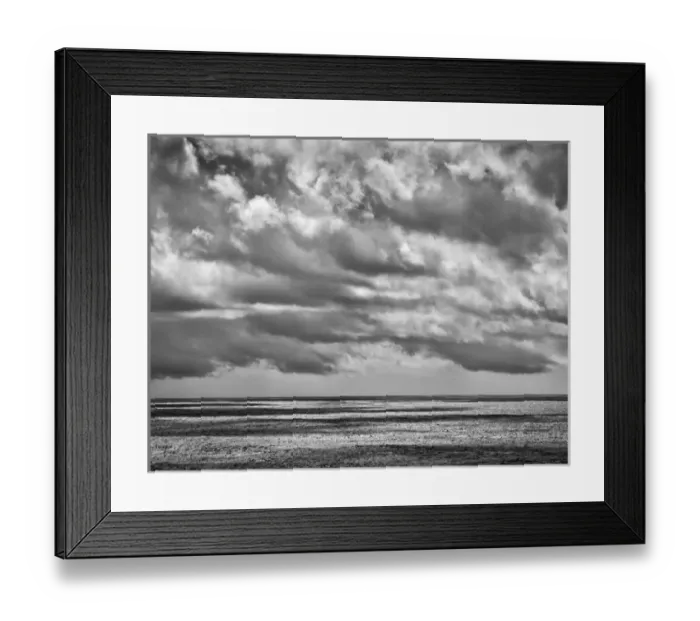 Framed Print : USA, California, Big Sur, Late afternoon clouds over Pacific from Rocky Point