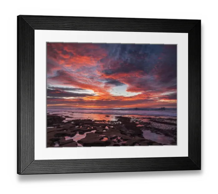 Framed Print : USA, California, La Jolla, Sunset over tide pools at Coast Blvd. Park Framed Print : USA, California, La Jolla, Sunset over tide pools at Coast Blvd. Park