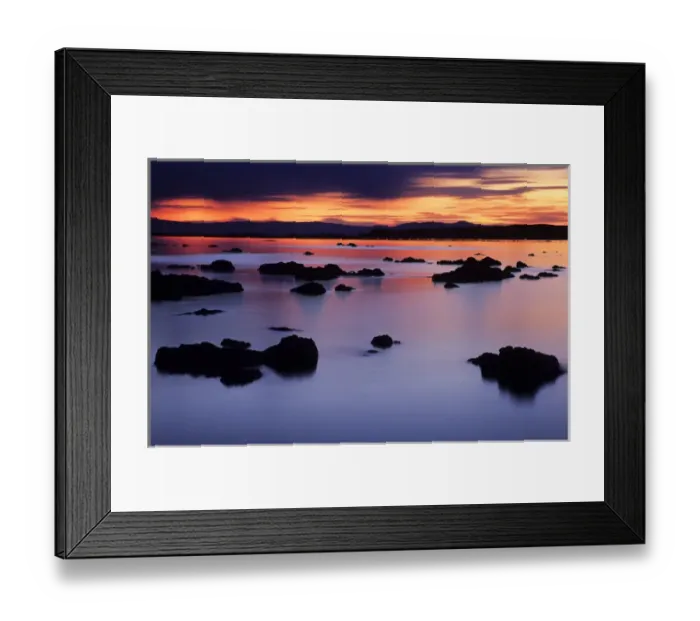 Framed Print : USA, California, Lee Vining, Sunrise at Mono Lakes Black Point Framed Print : USA, California, Lee Vining, Sunrise at Mono Lakes Black Point