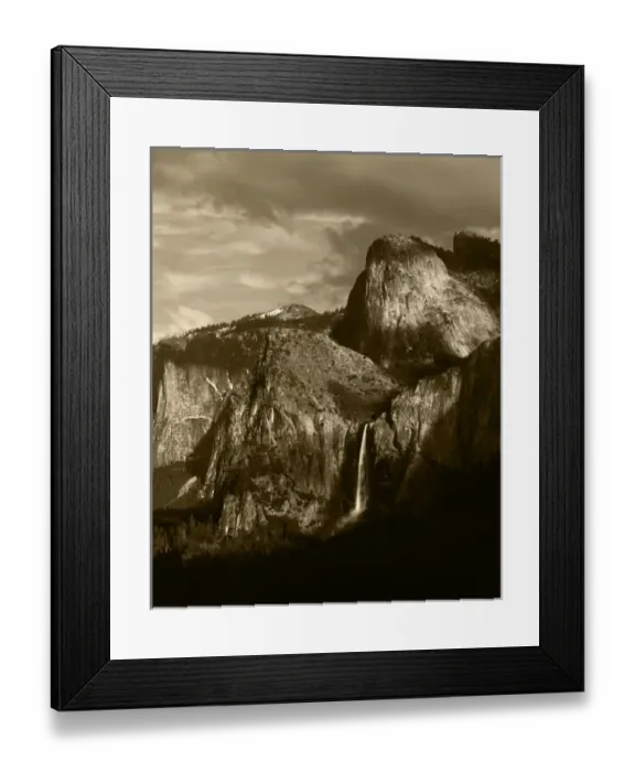 Framed Print : USA, California, Yosemite National Park, Yosemite Valley, Detail of Bridal Veil Falls Framed Print : USA, California, Yosemite National Park, Yosemite Valley, Detail of Bridal Veil Falls