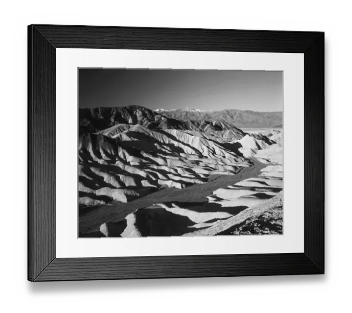 Framed Print : USA, California, Death Valley National Park, View of Zabriskie Point with Telescope Framed Print : USA, California, Death Valley National Park, View of Zabriskie Point with Telescope