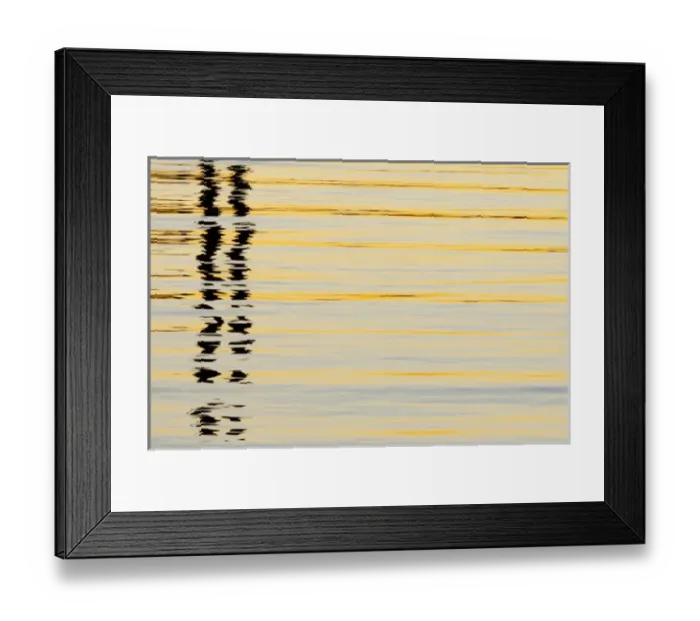 Framed Print : USA, California, San Diego. Abstract reflections in San Diego Harbor