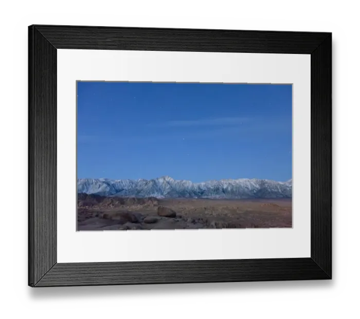 Framed Print : USA, California, Lone Pine. View of Sierra Mountains from Alabama Hills. Credit as Framed Print : USA, California, Lone Pine. View of Sierra Mountains from Alabama Hills. Credit as