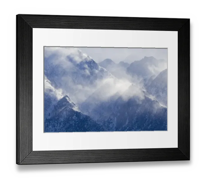 Framed Print : USA, California, Lone Pine. View of Sierra Mountains from Alabama Hills. Credit as