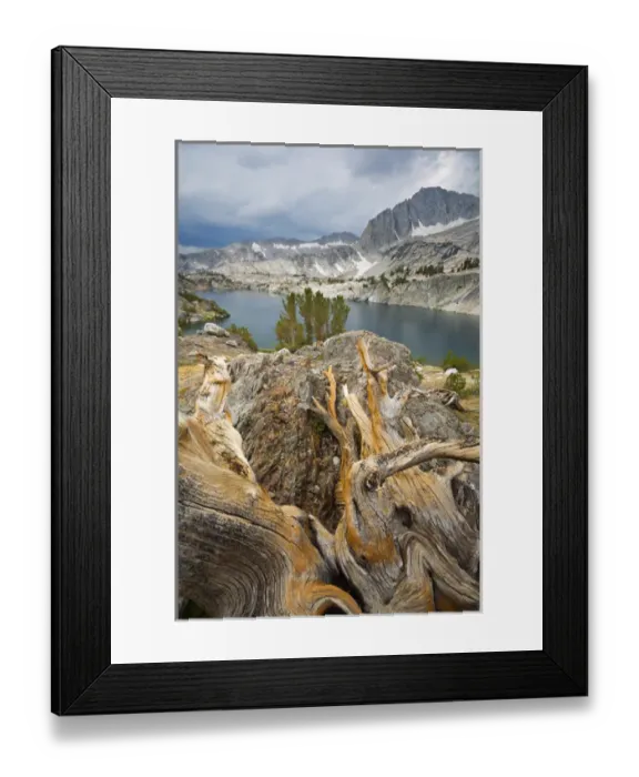 Framed Print : USA, California, Inyo National Forest. Scenic of Steelhead Lake