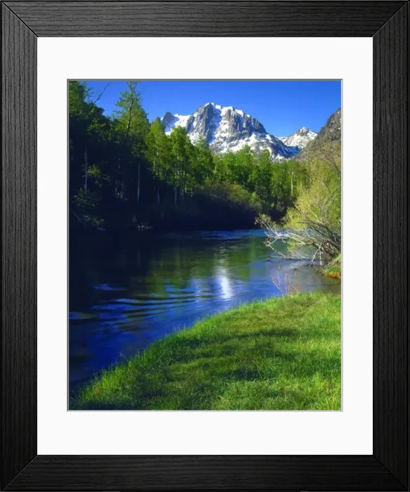 Framed Print : USA; California; Rush Creek in the Sierra Nevada Mountains Framed Print : USA; California; Rush Creek in the Sierra Nevada Mountains