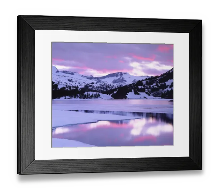 Framed Print : USA; California; Sierra Nevada Mountains. ; Ellery Lake at Sunset Framed Print : USA; California; Sierra Nevada Mountains. ; Ellery Lake at Sunset