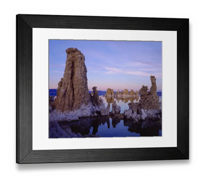 Framed Print : USA; California; Sierra Nevada Mountains. Tufa Formations on Mono Lake Framed Print : USA; California; Sierra Nevada Mountains. Tufa Formations on Mono Lake