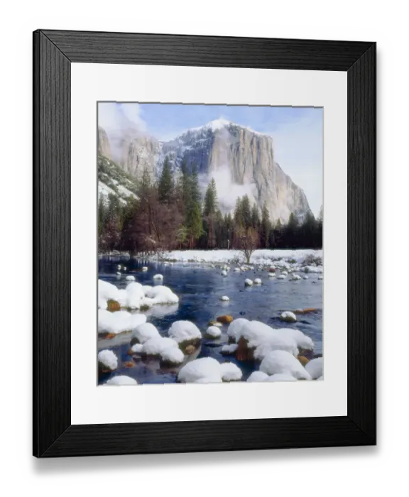Framed Print : USA; California; Winter in Yosemite National Park, CA Framed Print : USA; California; Winter in Yosemite National Park, CA