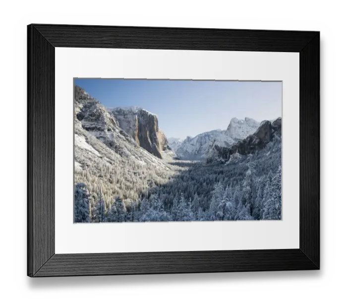 Framed Print : USA, California, Yosemite National Park. Yosemite Valley in winter Framed Print : USA, California, Yosemite National Park. Yosemite Valley in winter
