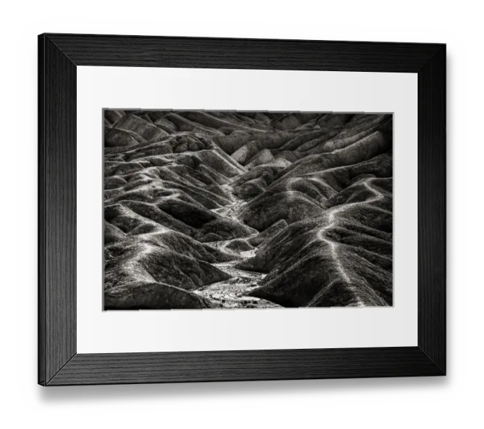 Framed Print : USA, California, Death Valley. Overview of desolate landscape