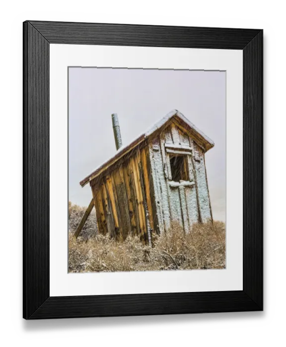 Framed Print : USA, California, Bodie. Solitary outhouse. Credit as: Don Paulson / Jaynes Gallery / DanitaDelimont Framed Print : USA, California, Bodie. Solitary outhouse. Credit as: Don Paulson / Jaynes Gallery / DanitaDelimont